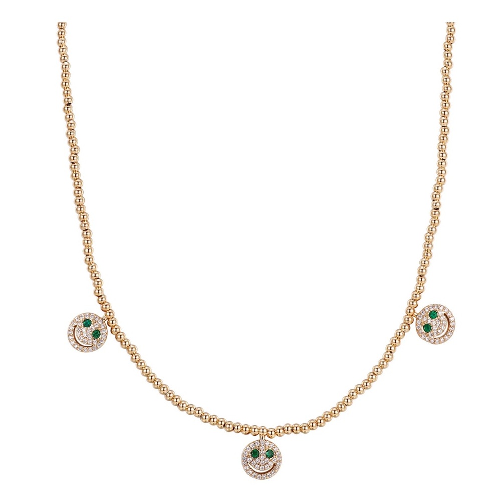 Lisa Gozlan Happy Face Necklace